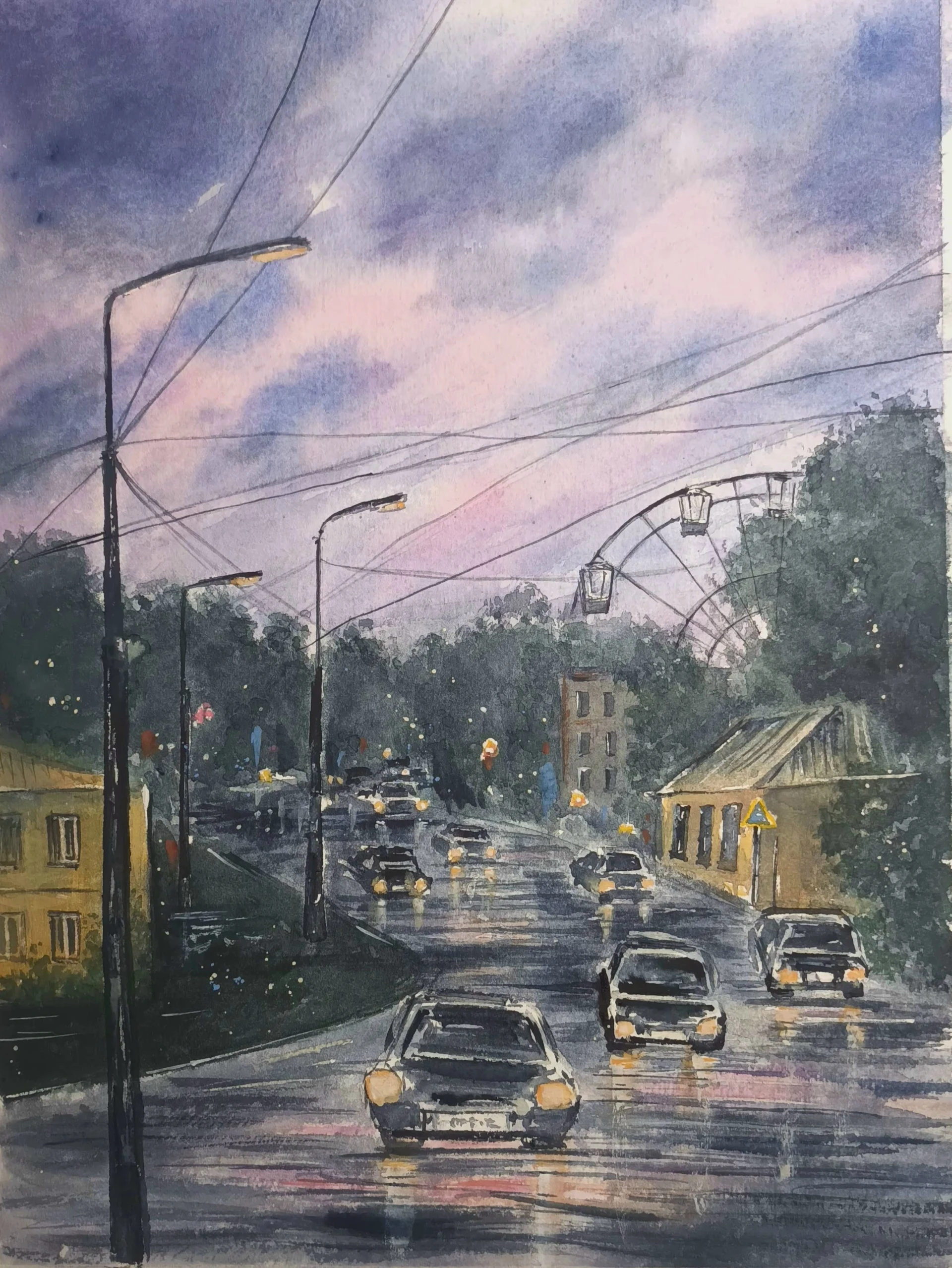 Вечерний город